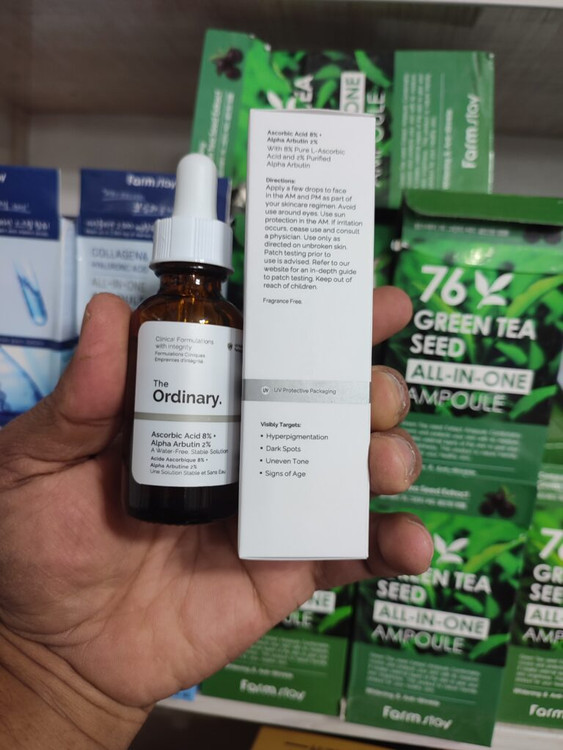 قیمت سرم ویتامین سی ۸% + آلفا آربوتین ۲% اوردینری اورجینال