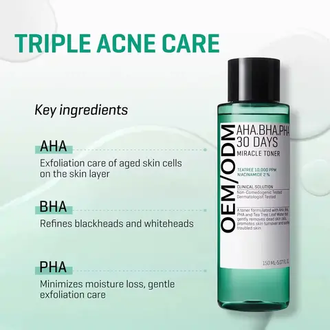 تونر ضد جوش و لایه بردار 30روزه میراکل سام بای می حجم 150میل اورجینال