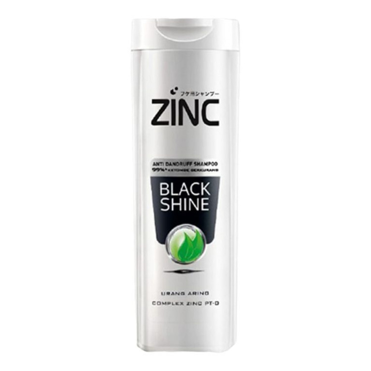 شامپو زینک مشکی ضد شوره black shine حجم 340 میل اصلی