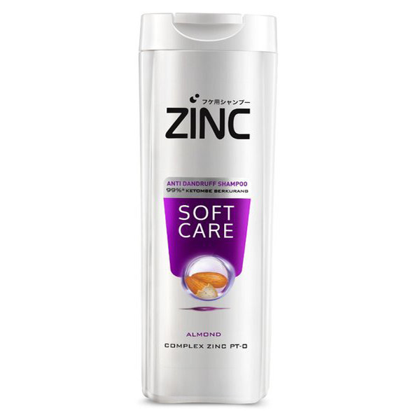 شامپو نرم کننده مو زینک مدل SOFT CARE عصاره بادام حجم 340 میلی لیتر اصلی