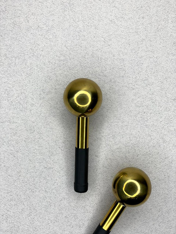 قیمت گوی یخی فلزی رنگ طلایی