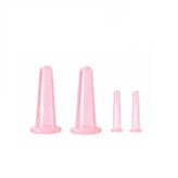 خرید آنلاین کاپ سیلیکونی پک صورت و بدن 4 عددی بادکش صورت سیلیکونی