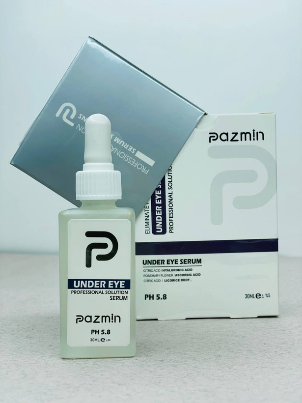 سرم همکر دور چشم رفع تیرگی و پوف زیر چشم پازمین