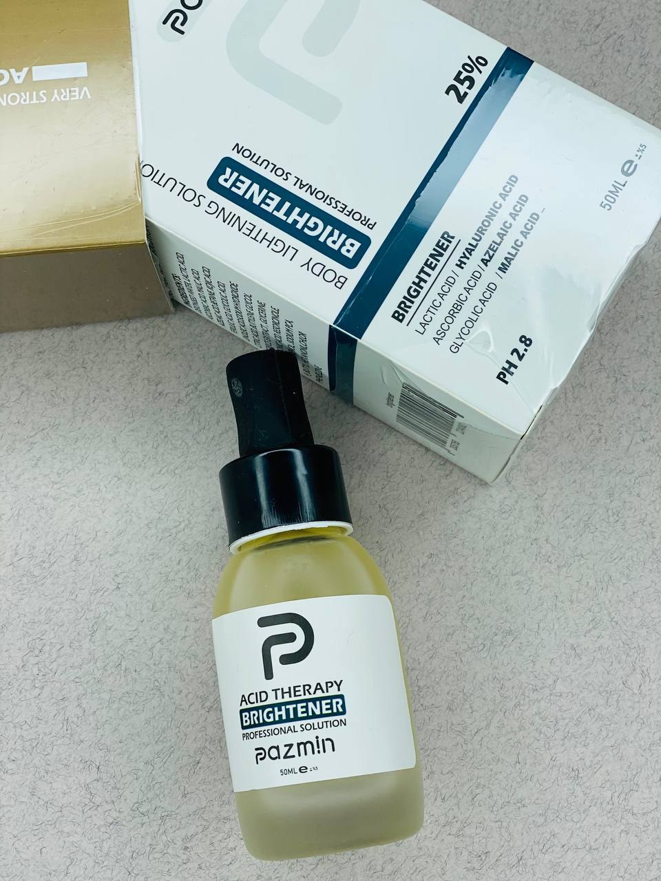 پیلینگ شیمیایی تخصصی روشن کننده بدن پازمین