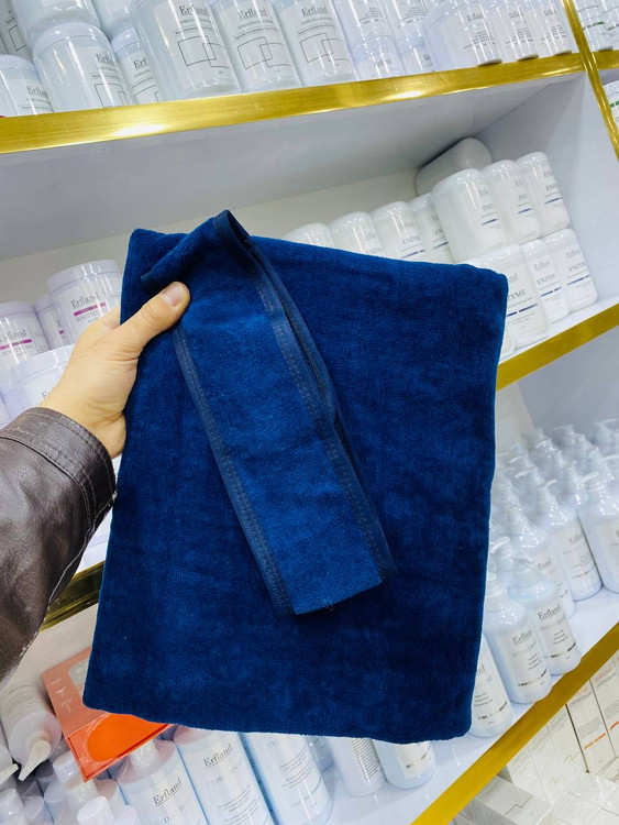 خرید آنلاین ست حوله و هدبند قدی رنگ سرمه ای