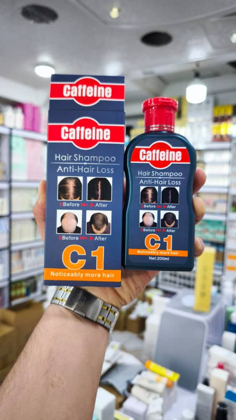 خرید شارژ مجدد شامپو ضدریزش و تقویت کننده کافئین سی یک Caffeine C1 حجم 200 میل
