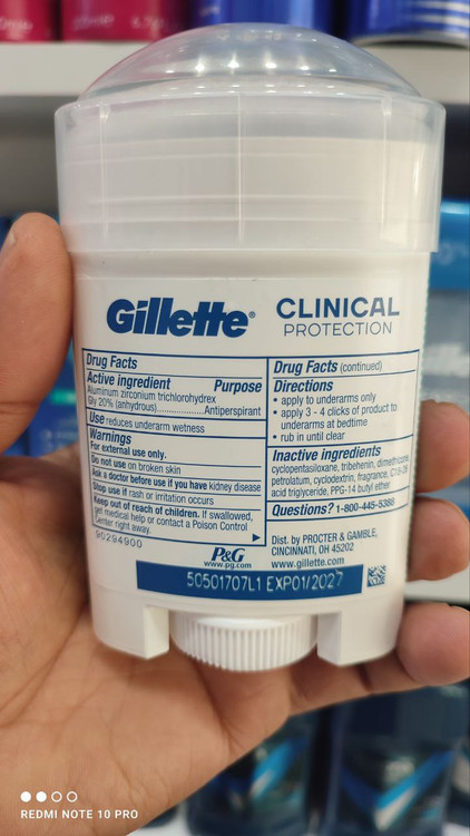 مام کلینیکال آمریکایی برند ژیلت مدل ۴۸g ARCTIC ICE