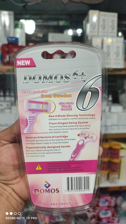 خرید آنلاین ژیلت زنانه 6لبه دوموس بسته سه عددی